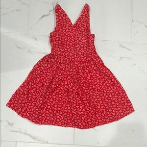 Floral Red Kids Dress